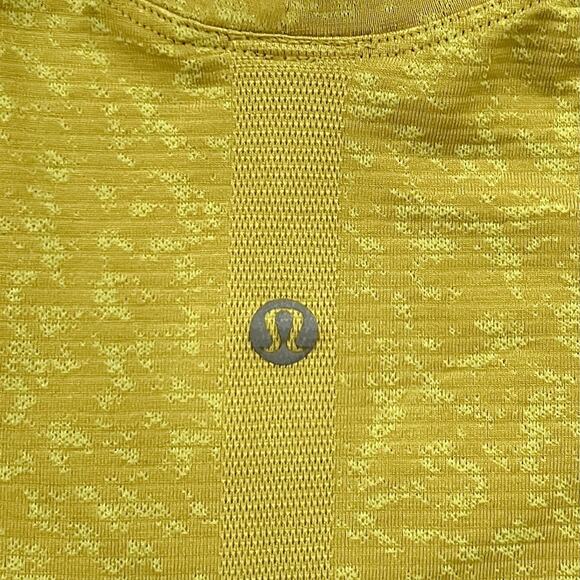Lululemon Distorted Static Soleil Yellow Swiftly Tech Short Sleeve 2.0 Shirt 4 - Picture 5 of 6